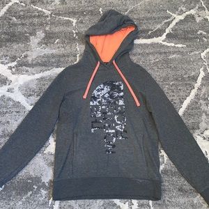 North Face Coral & Gray Pullover Hoodie